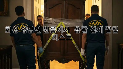 화성 양감면 원룸이사 🚚 용달 업체 꿀팁 리스트 🍯